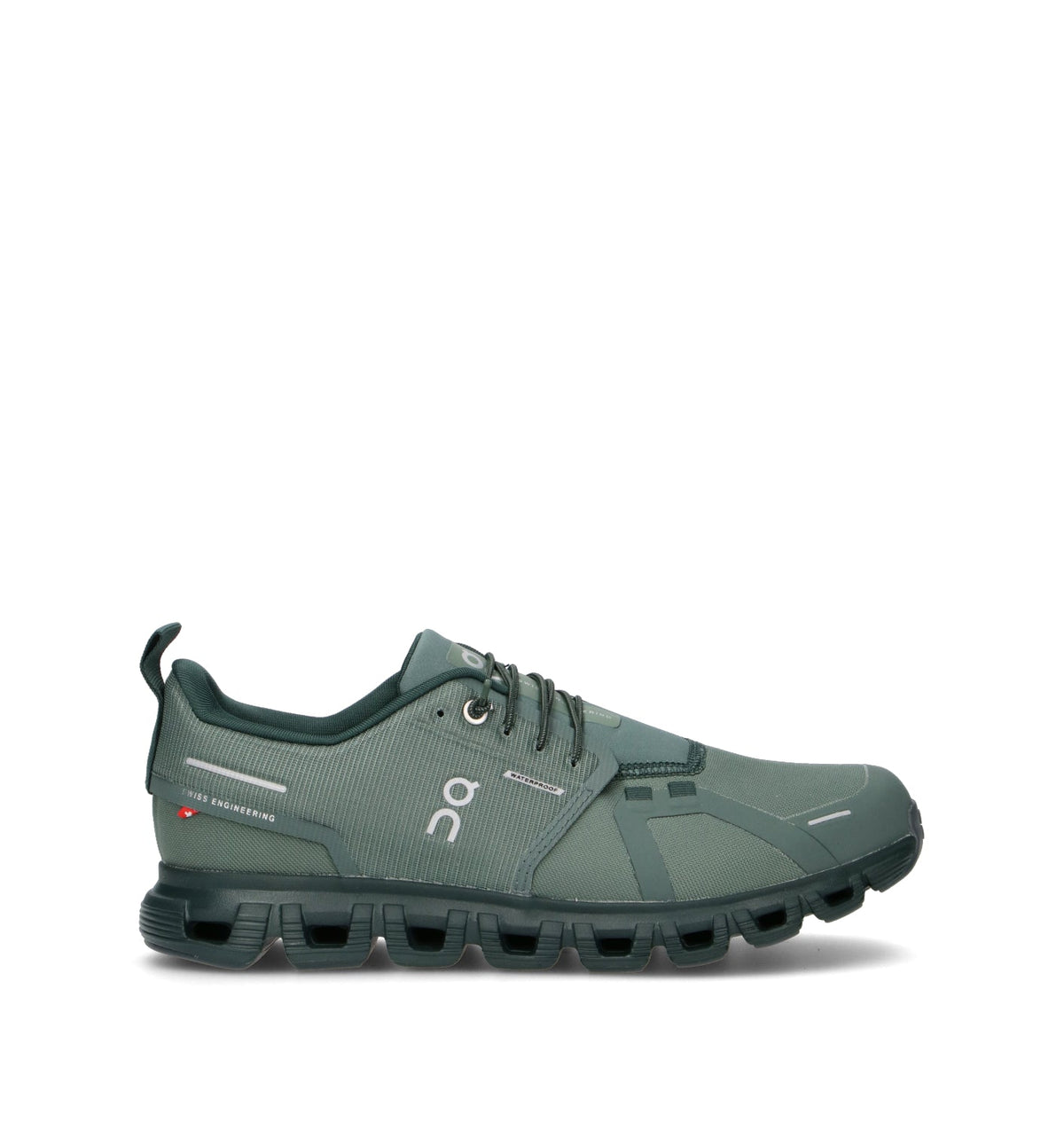 On Cloud 6 Waterproof Baskets Vert Homme - 1