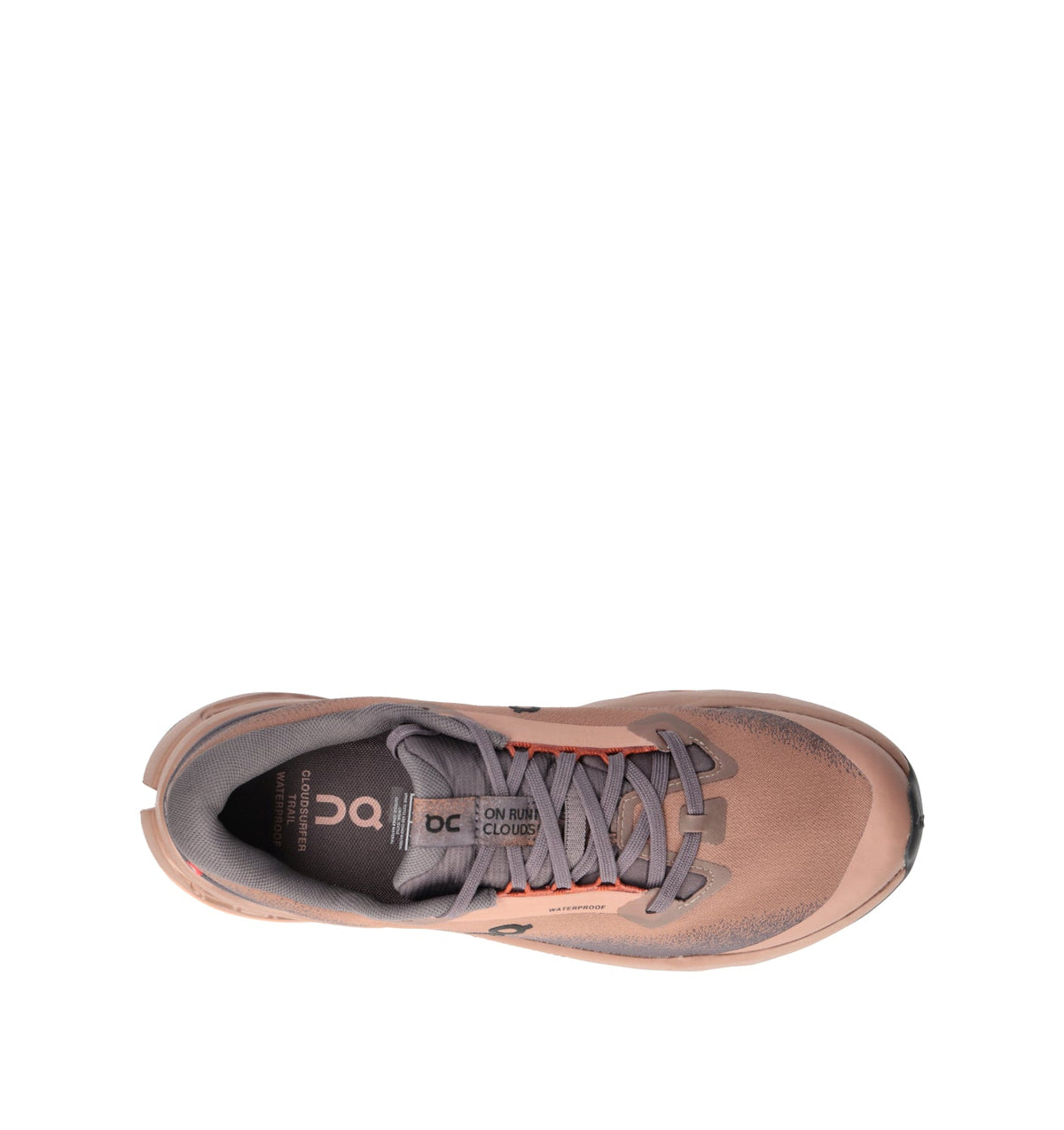 On Cloudsurfer Trail 2 Waterproof Chaussures Trail Running Marron Gris Homme - 5