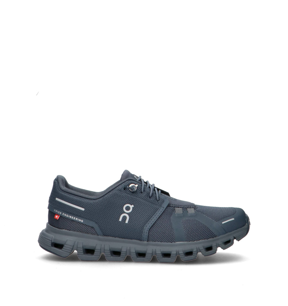 On Cloud 6 Baskets Bleu Marine Gris Femme - 1