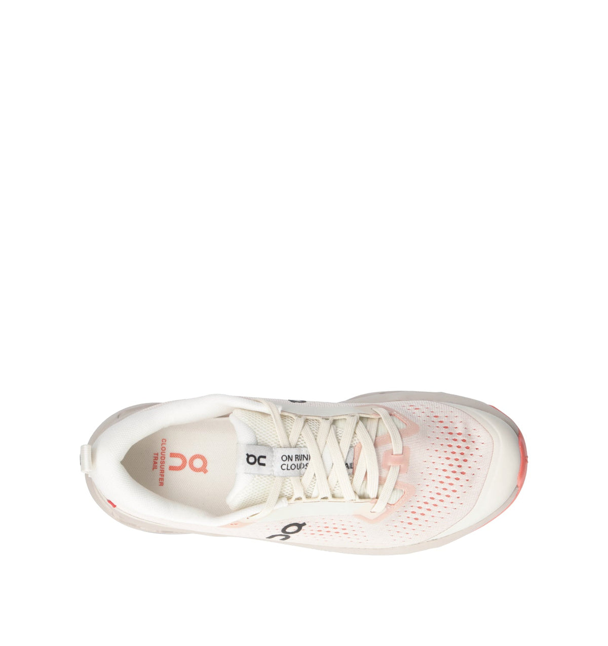 On Cloudsurfer Trail 2 Chaussures Trail Running Blanc Rose Femme - 5