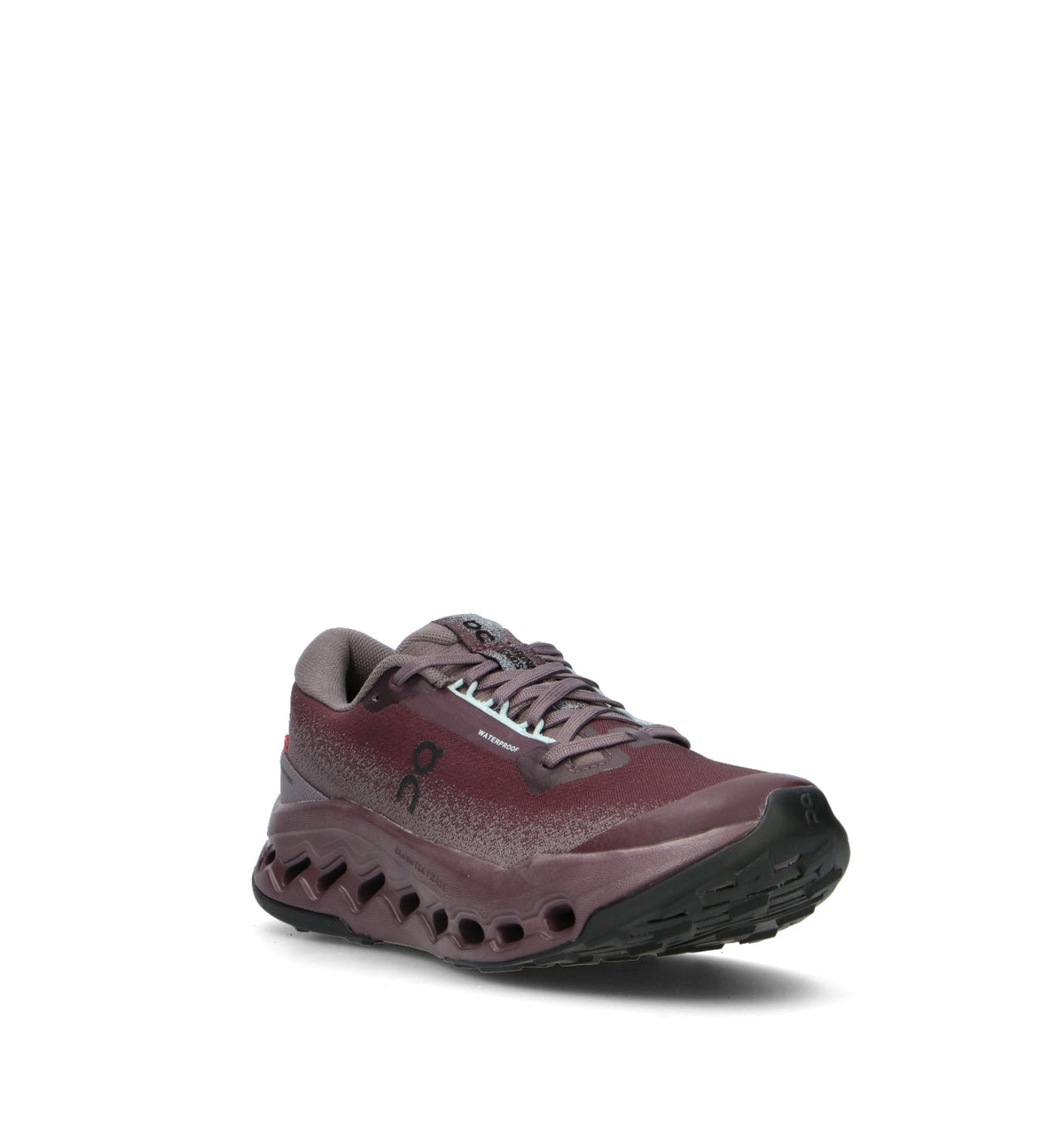 On Cloudsurfer Trail 2 Waterproof Chaussures Trail Running Bordeaux Gris Femme - 2