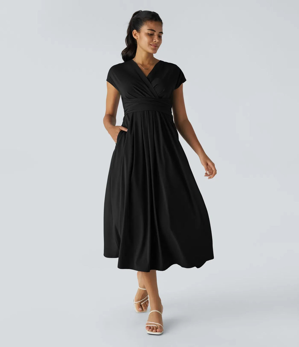 Robe Midi Femme Légère Lavande - vue 13