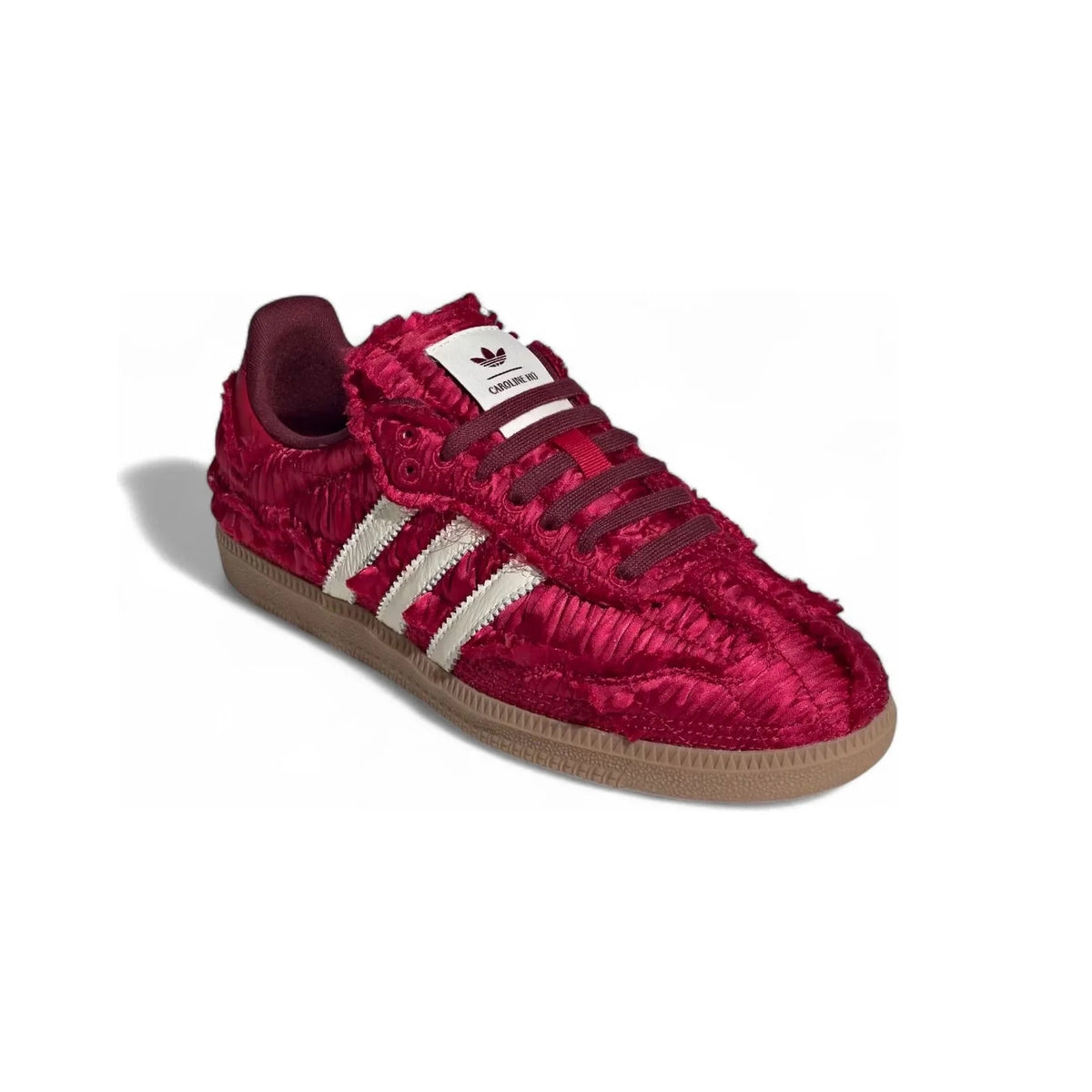 adidas Samba x Caroline Hu Satin Baskets Rouge Femme - 2