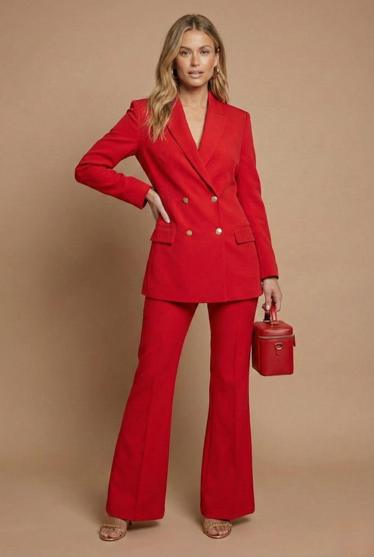 Tailleur Femme Blazer Croisé Blanc - vue 4