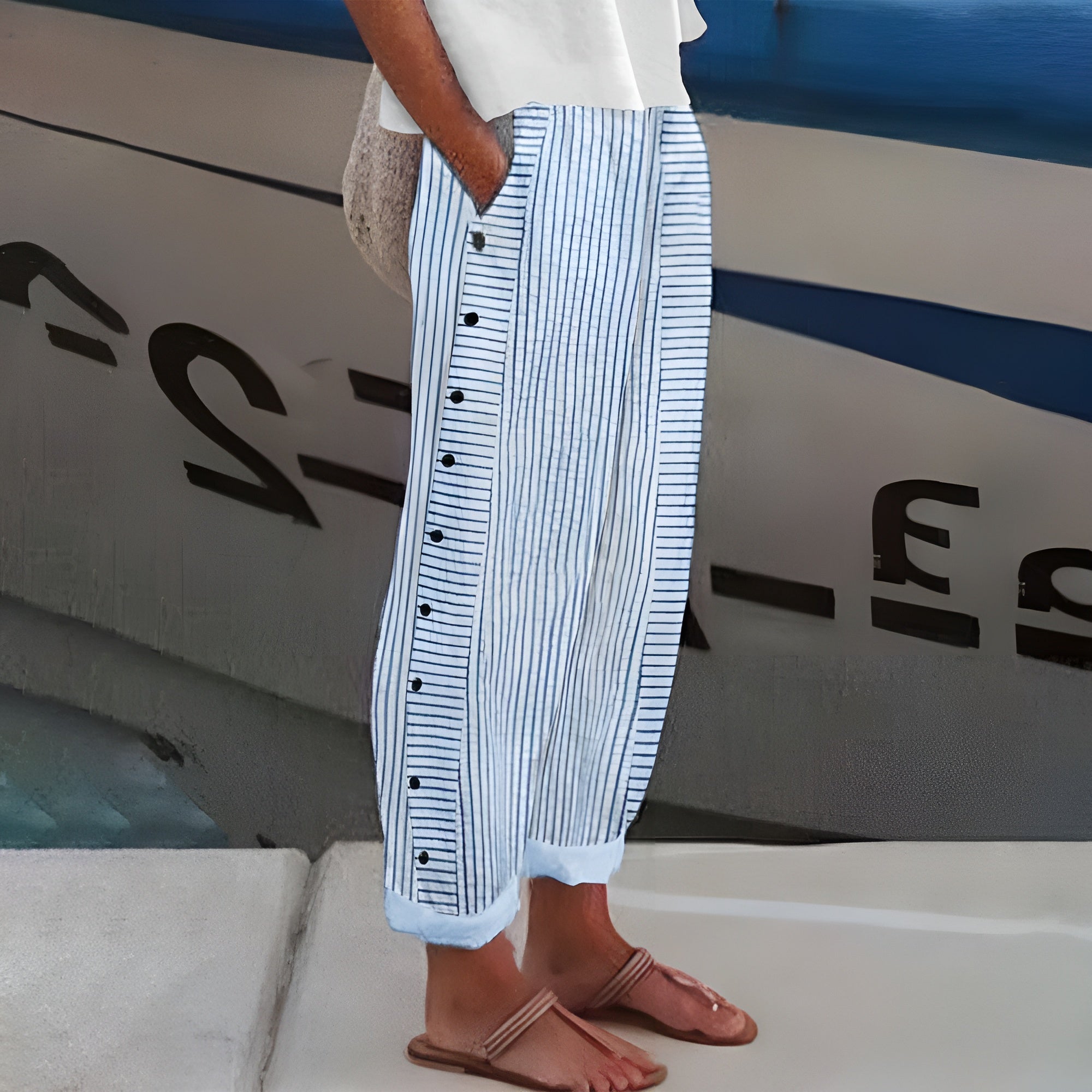 Dagny - Pantalon femme d'été élégant