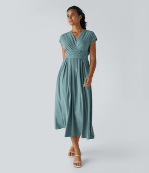 Robe Midi Femme Légère Bleu Clair - vue 1