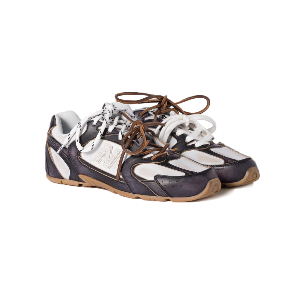New Balance 530 x Miu Miu Baskets en Cuir Noir Blanc Homme Femme - 2