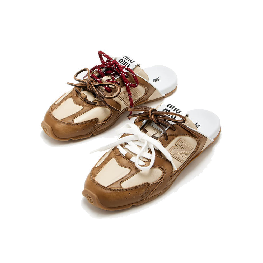 New Balance 530 x Miu Miu Mules Marron Homme Femme - 3