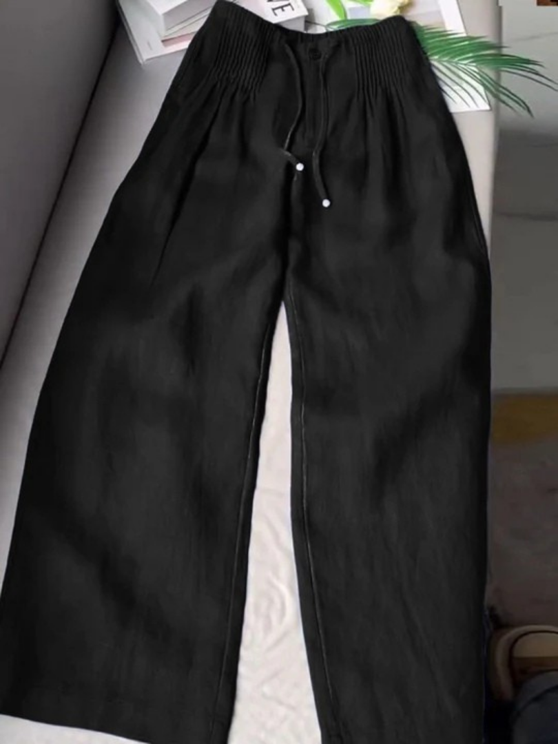 Camille - Pantalon femme en coton en lin