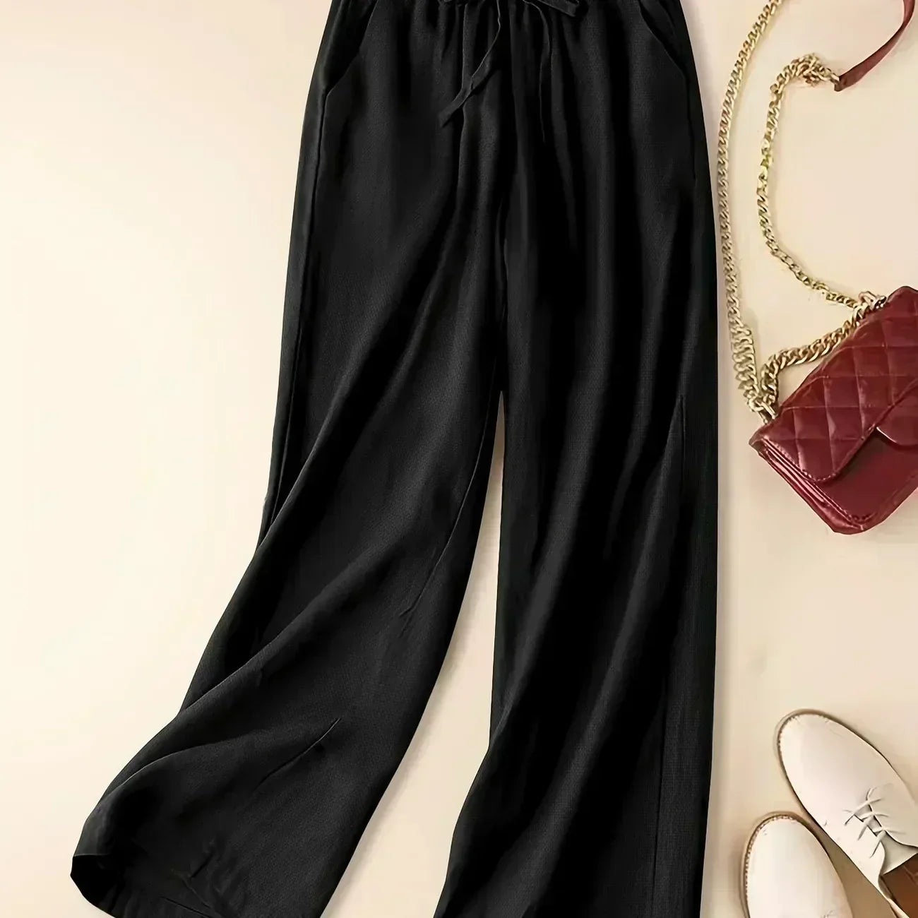 Tina - Pantalon femme en lin coupe relax