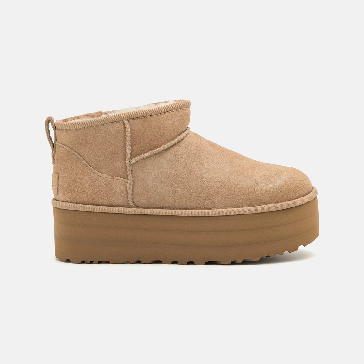 UGG Classic Ultra Mini Platform Sand Bottines Beige Femme - 1