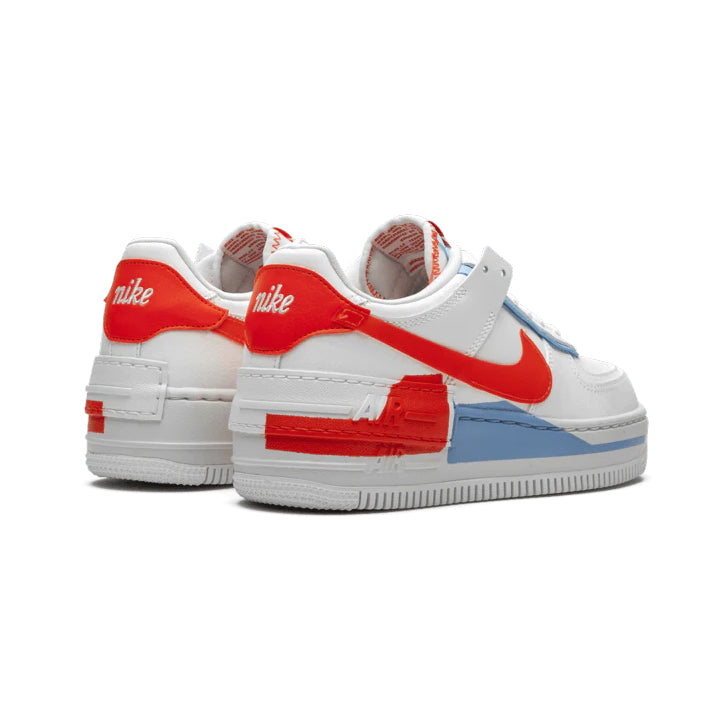 Nike Air Force 1 Low Shadow Summit White Team Orange Baskets Blanc Orange Mixte - 3
