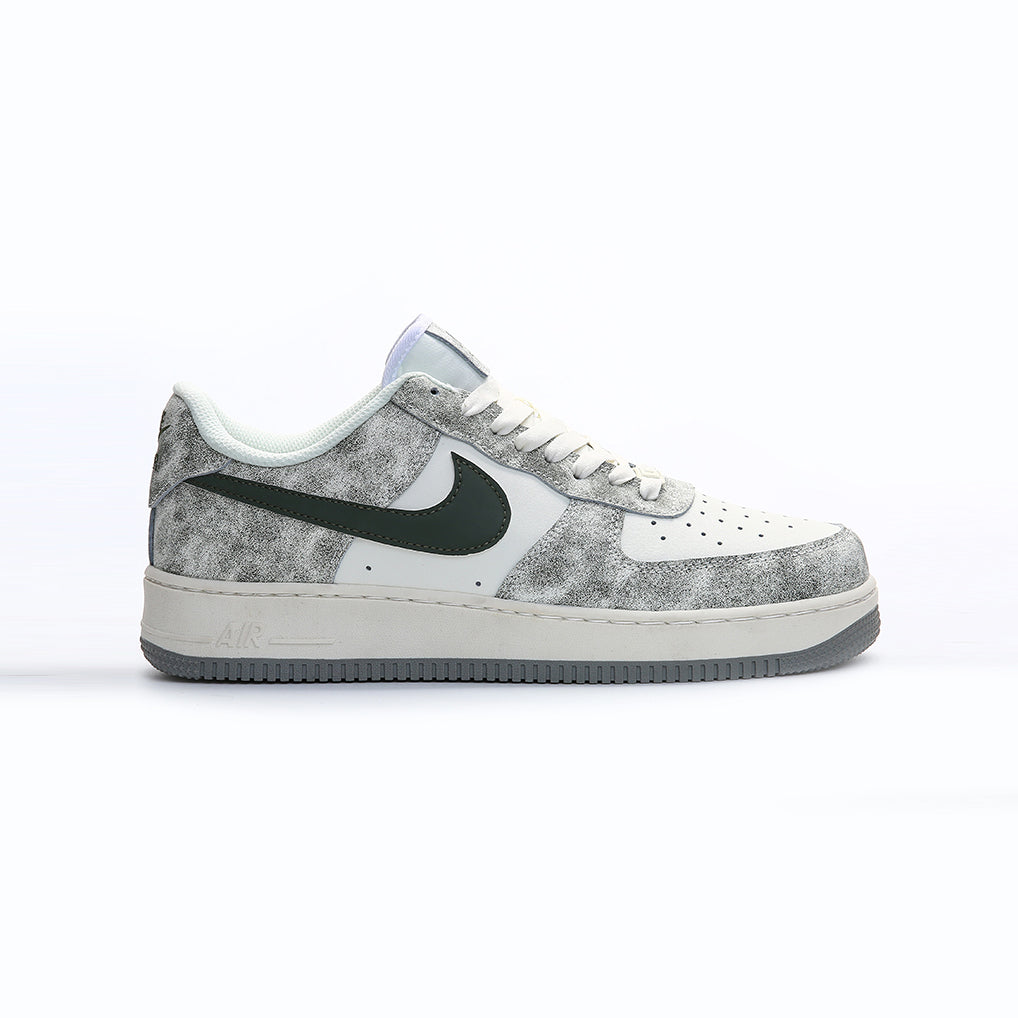 Nike Air Force 1 Low Military Green Grey Baskets Vert Gris Homme Femme - 1