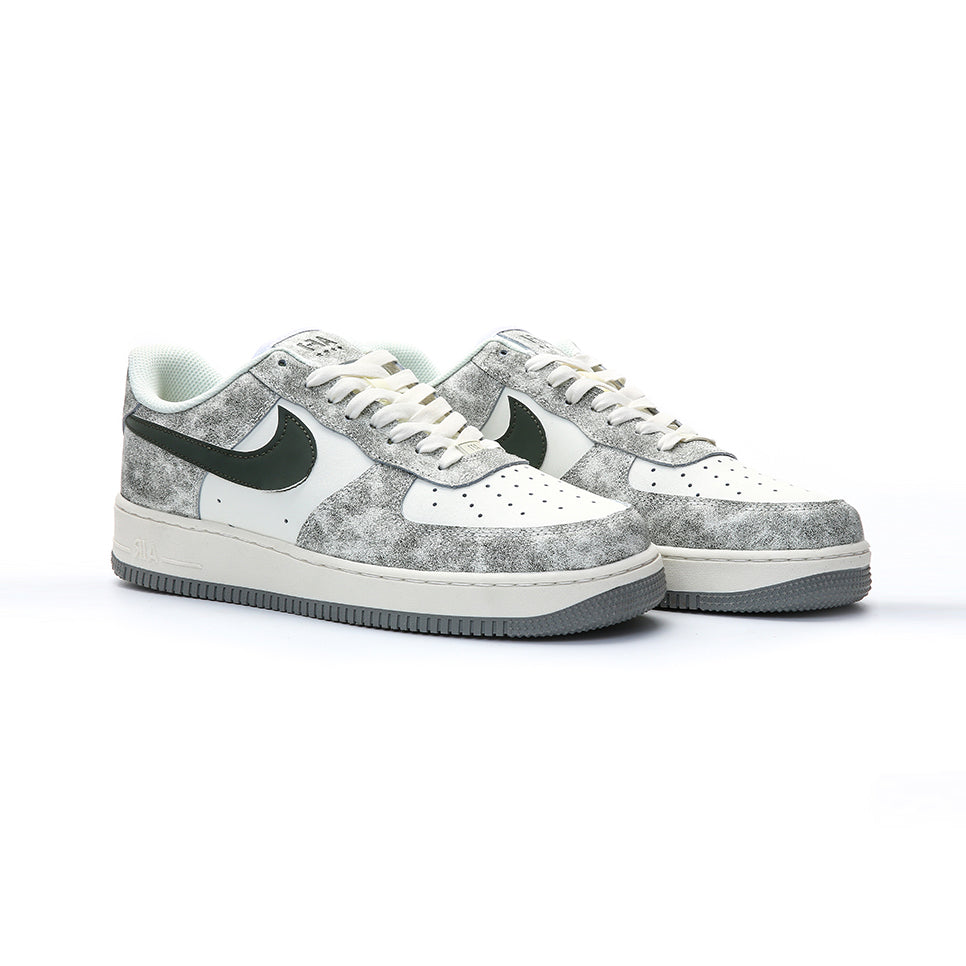 Nike Air Force 1 Low Military Green Grey Baskets Vert Gris Homme Femme - 2