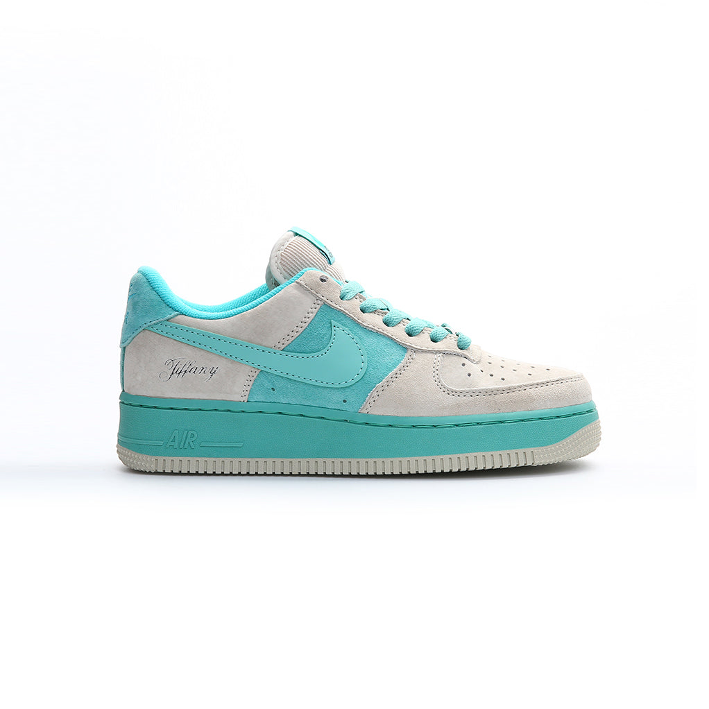Nike Air Force 1 Low Tiffany's Blue Sand Baskets Bleu Beige Homme Femme - 1