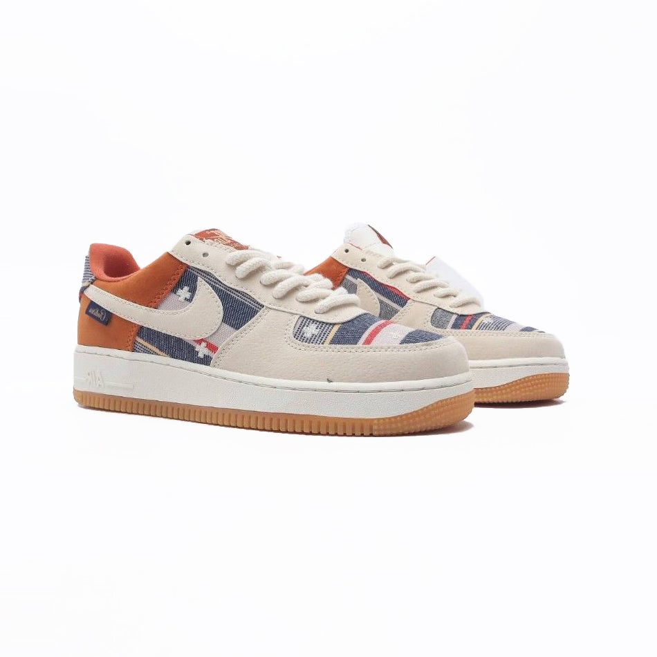 Nike Air Force 1 '07 Padletton Light Baskets Beige Blanc Homme Femme - 2