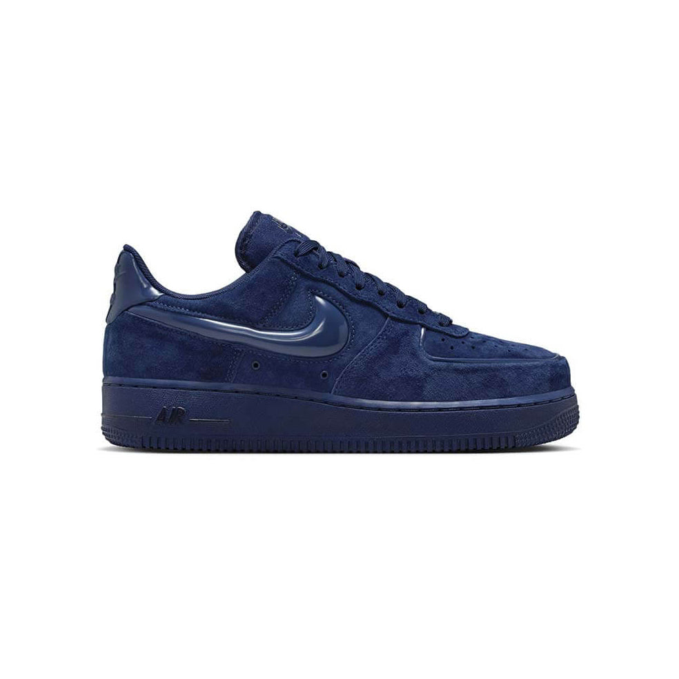 Nike Air Force 1 Low '07 Midnight Navy Black Baskets Bleu Noir Homme Femme - 1