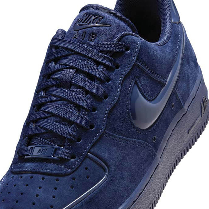 Nike Air Force 1 Low '07 Midnight Navy Black Baskets Bleu Noir Homme Femme - 4