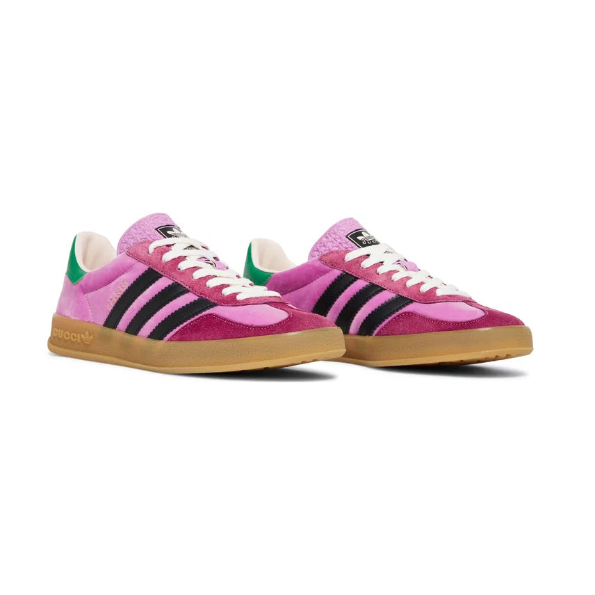 adidas Gazelle x Gucci Baskets Rose Homme Femme - 2