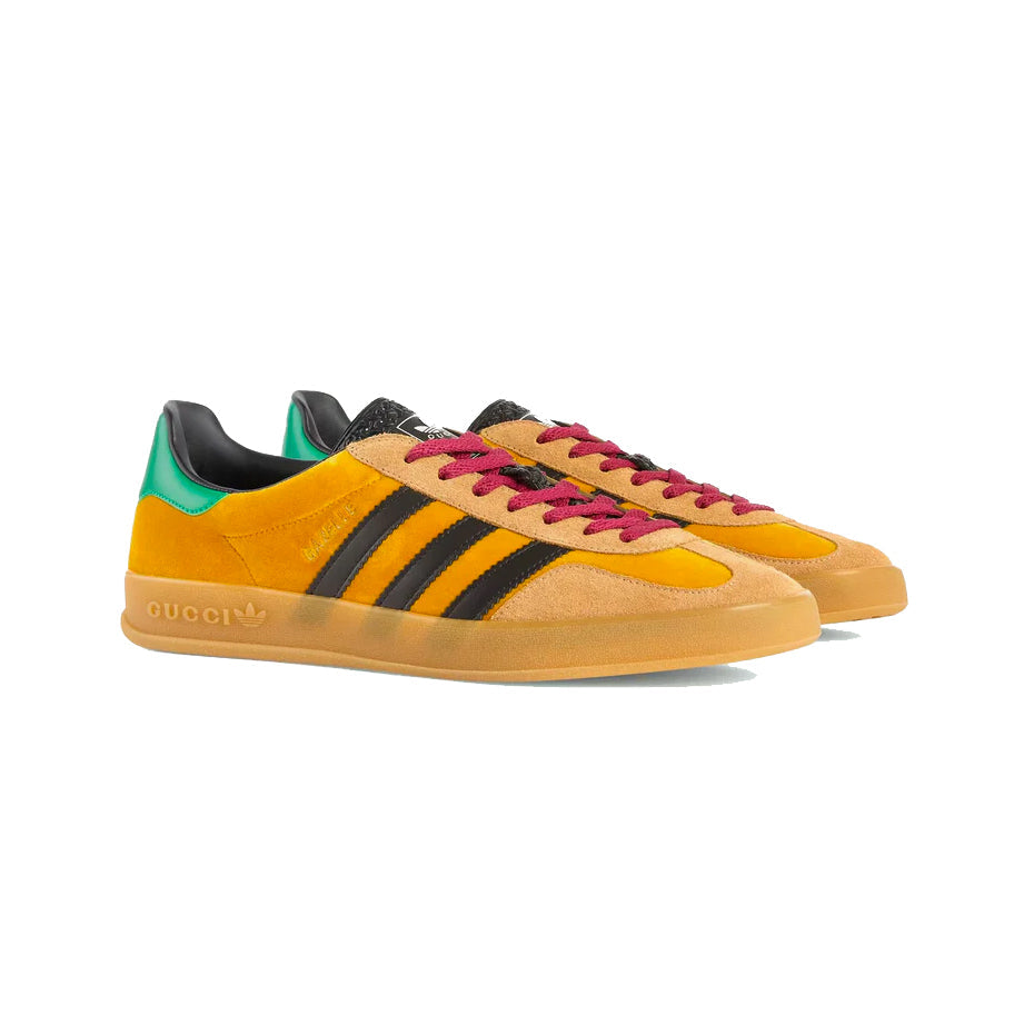adidas Gazelle x Gucci Baskets Jaune Homme Femme - 2