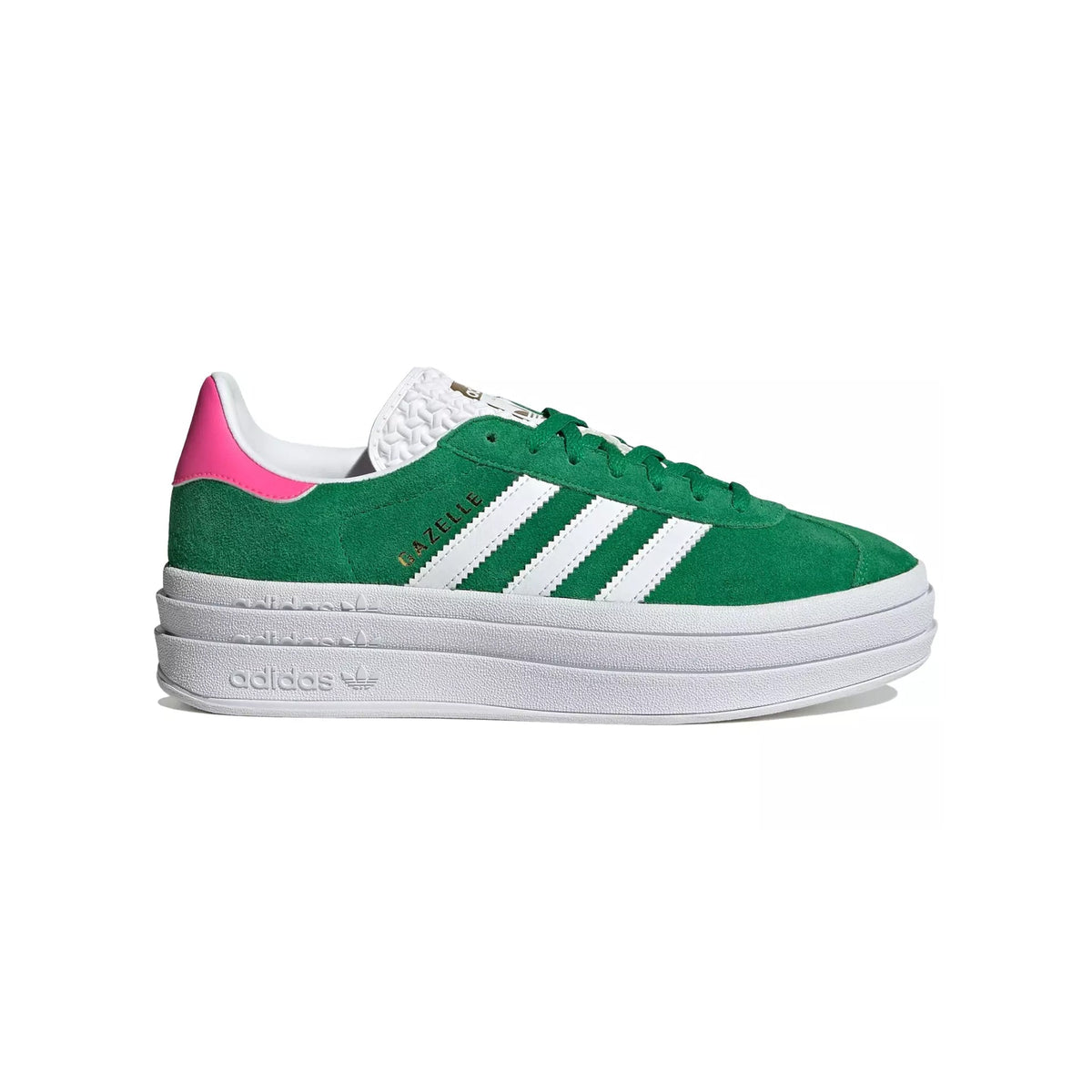adidas Gazelle Bold Baskets Vert Rose Femme - 1