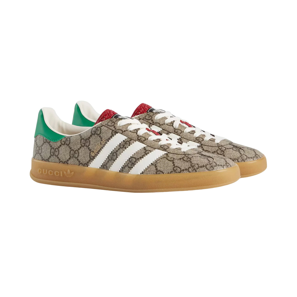 adidas Gazelle x Gucci GG Monogram Baskets Beige Homme Femme - 2