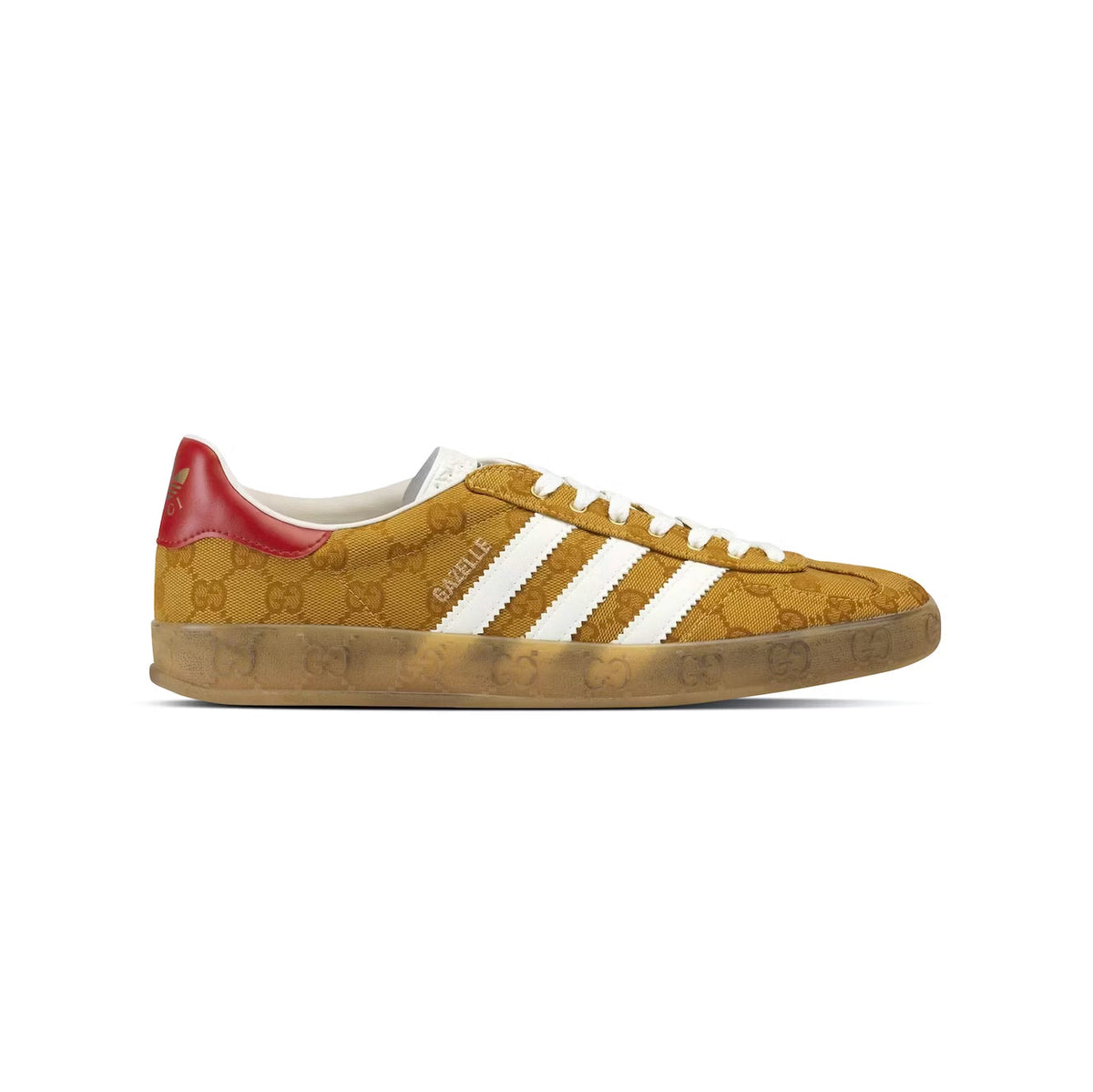 adidas Gazelle x Gucci GG Monogram Baskets Beige Marron Homme Femme - 1
