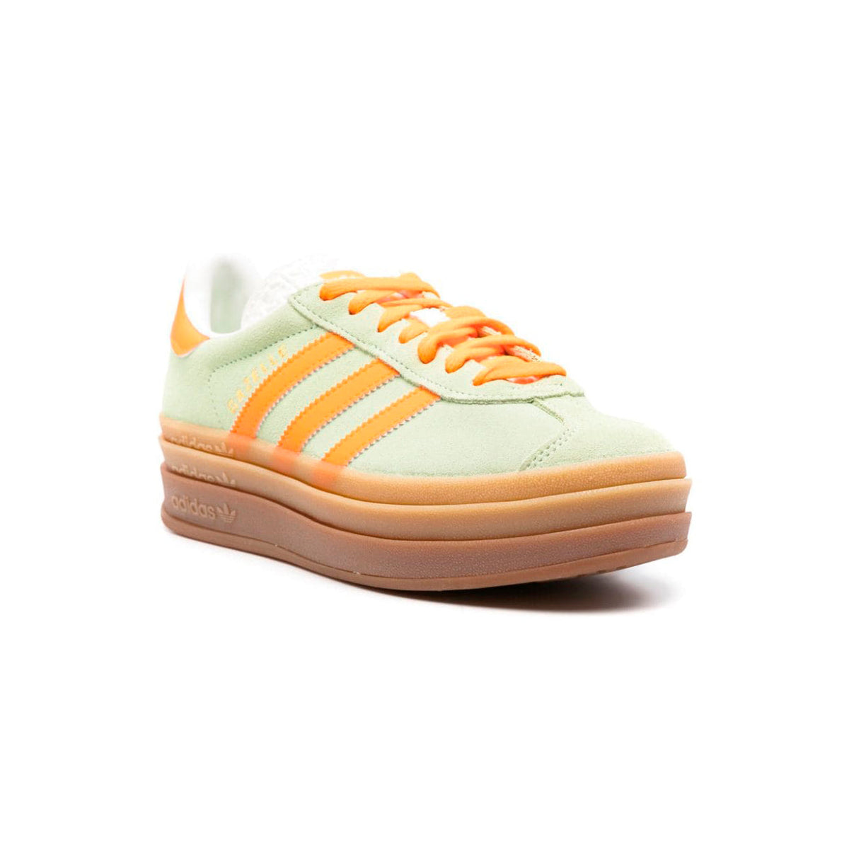 adidas Gazelle Bold Baskets Vert Orange Femme - 2