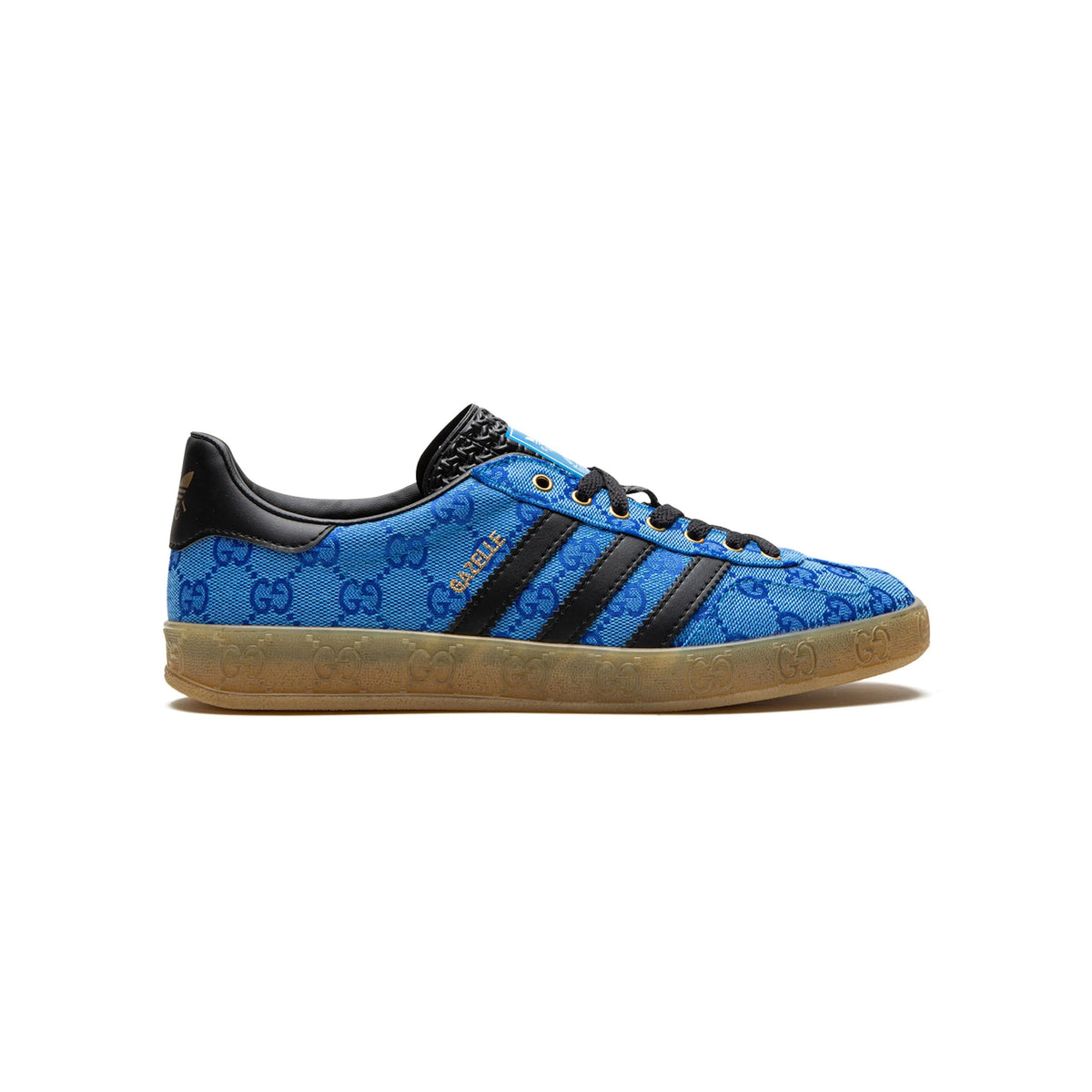 adidas Gazelle x Gucci GG Monogram Baskets Bleu Homme Femme - 1