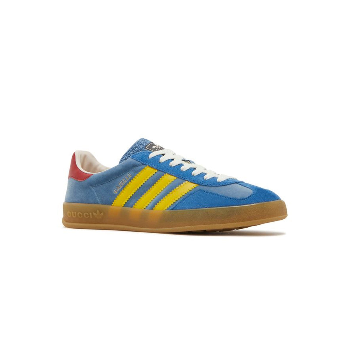 adidas Gazelle x Gucci Suede Baskets Bleu Homme Femme - 2
