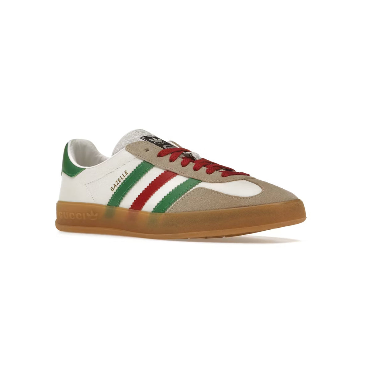 adidas Gazelle x Gucci Baskets Blanc Vert Homme Femme - 2