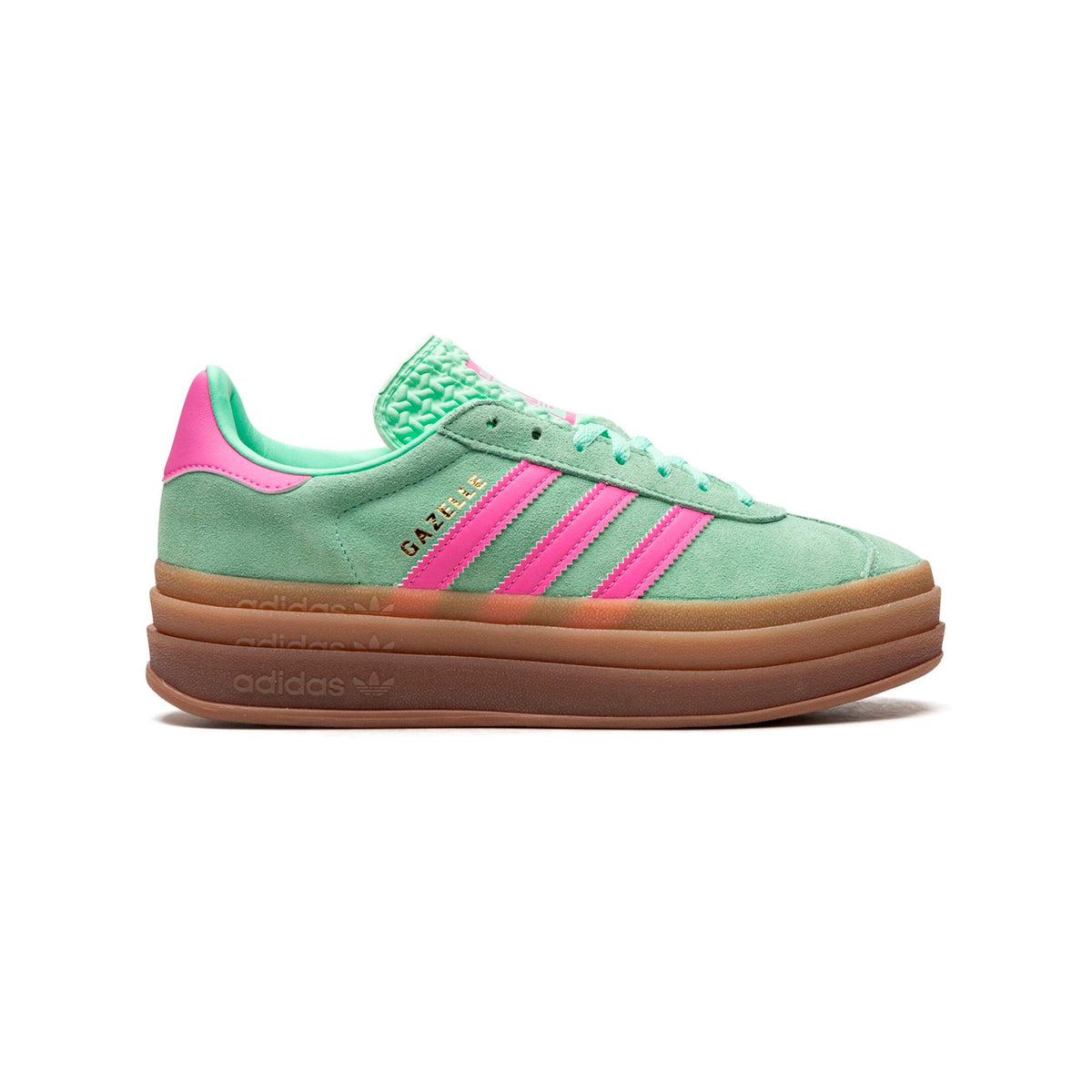 adidas Gazelle Bold Baskets Vert Menthe Rose Femme - 1