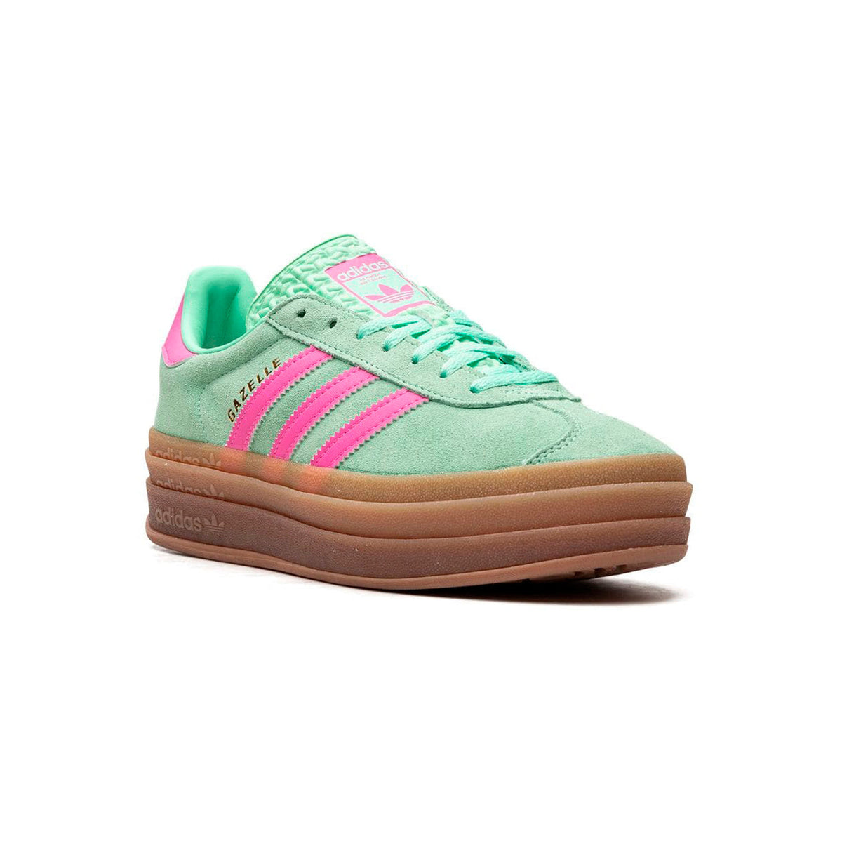 adidas Gazelle Bold Baskets Vert Menthe Rose Femme - 2