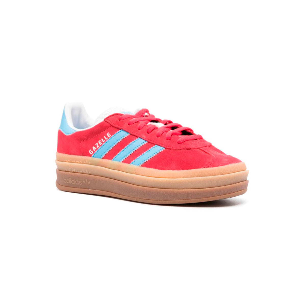 adidas Gazelle Bold Baskets Rouge Bleu Femme - 2