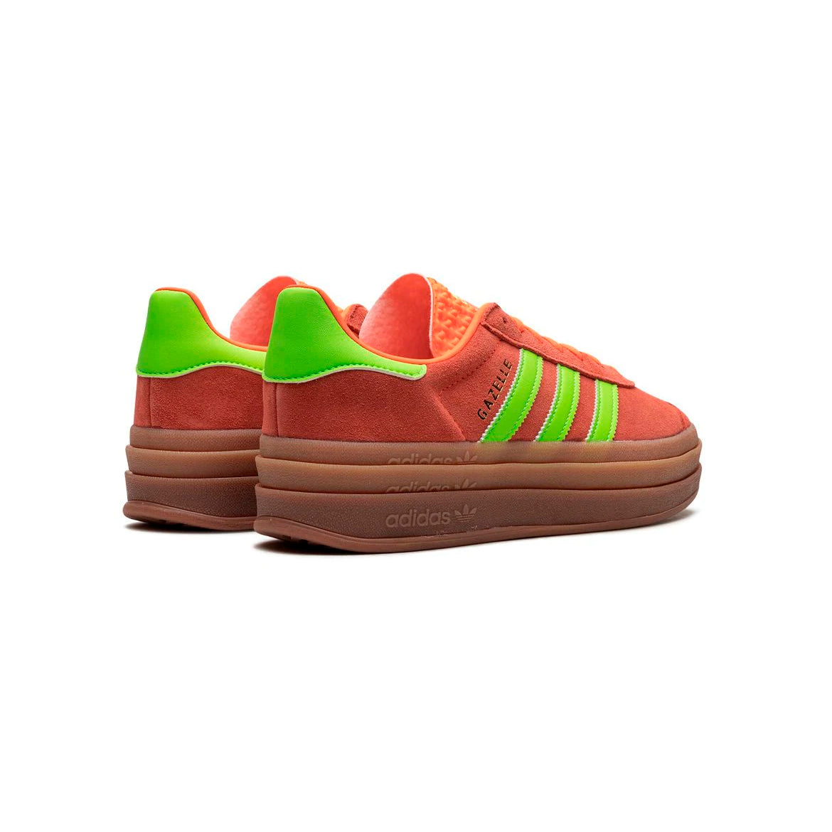 adidas Gazelle Bold Baskets Orange Vert Femme - 3
