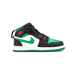 Air Jordan 1 Mid Pine Green Baskets Vert Noir Enfant - 1