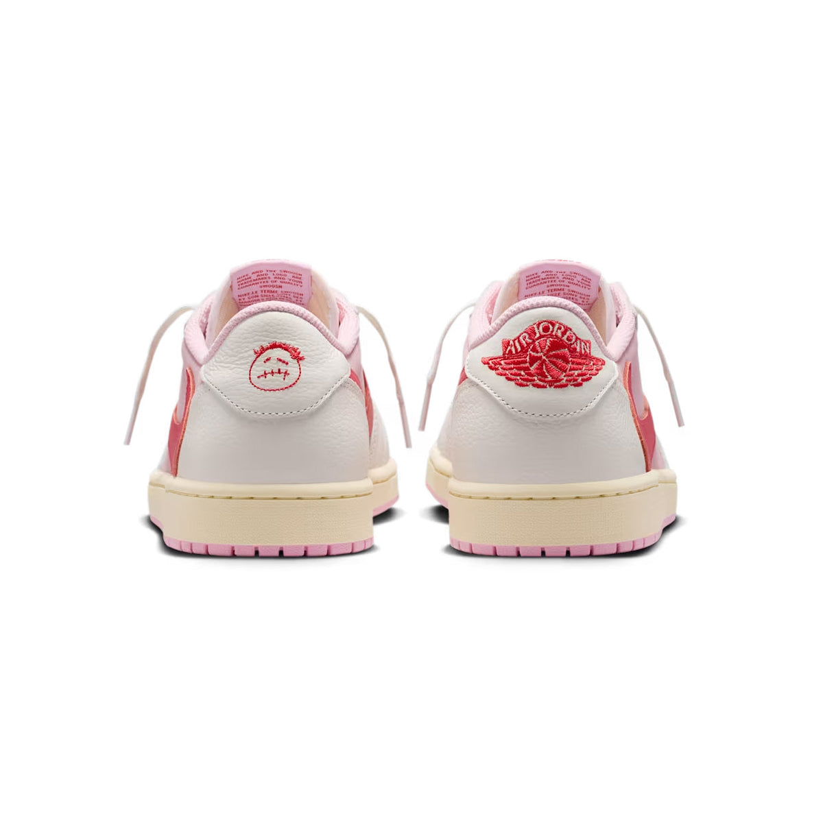Air Jordan 1 Low x Travis Scott Tropical Pink Baskets Rose Beige Mixte - 3