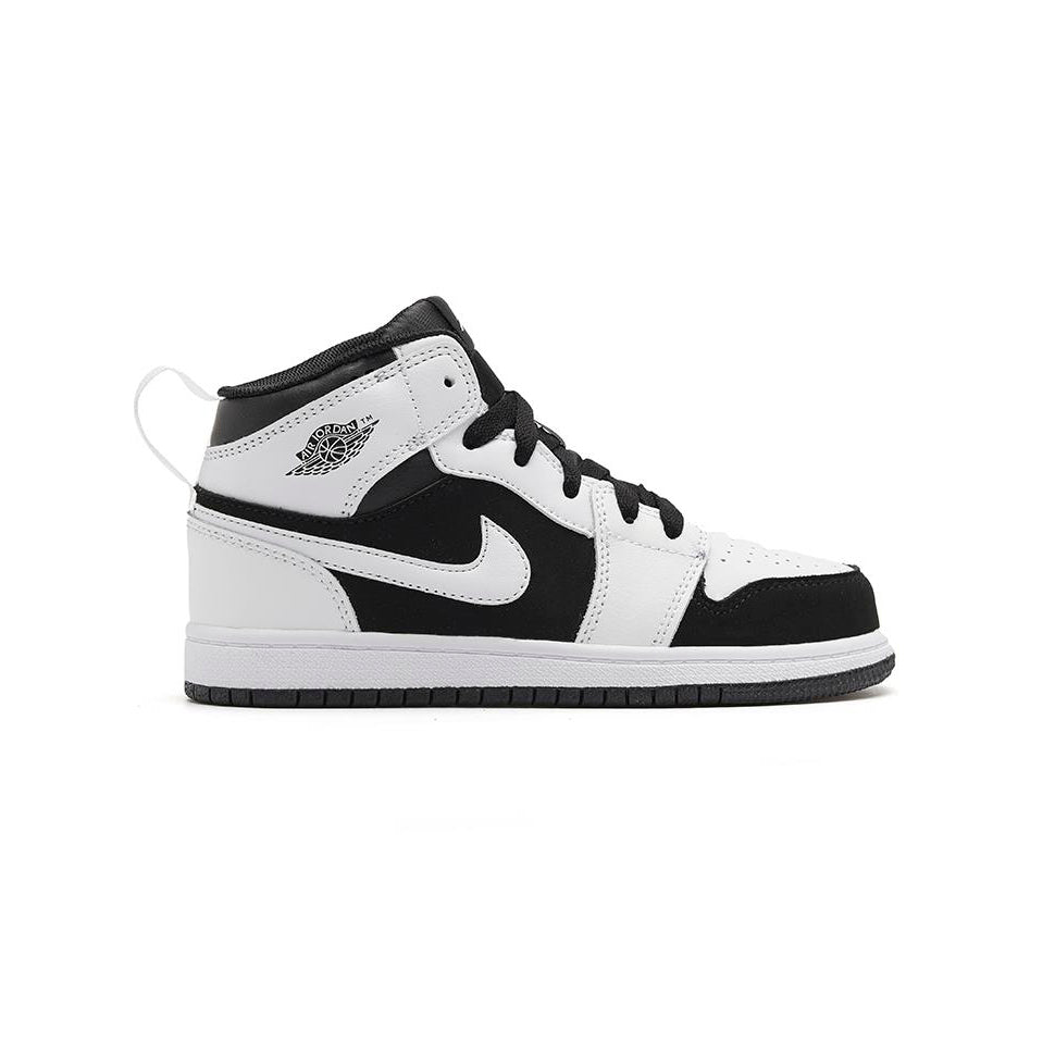 Air Jordan 1 High Panda Reverse Baskets Noir Blanc Enfant - 1