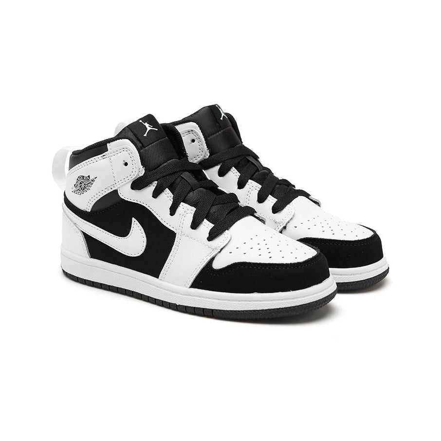Air Jordan 1 High Panda Reverse Baskets Noir Blanc Enfant - 2