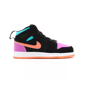 Air Jordan 1 Mid Candy Baskets Noir Multicolore Enfant - 1