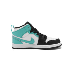 Air Jordan 1 Mid Tropical Twist Igloo Baskets Vert Blanc Enfant - 1