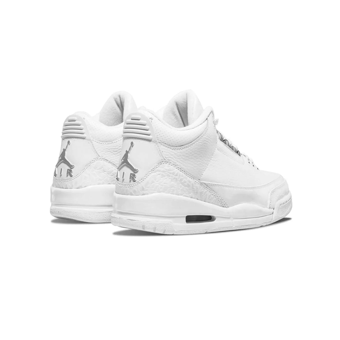 Air Jordan 3 Retro Pure Money Baskets Blanc Argent Homme Femme - 3