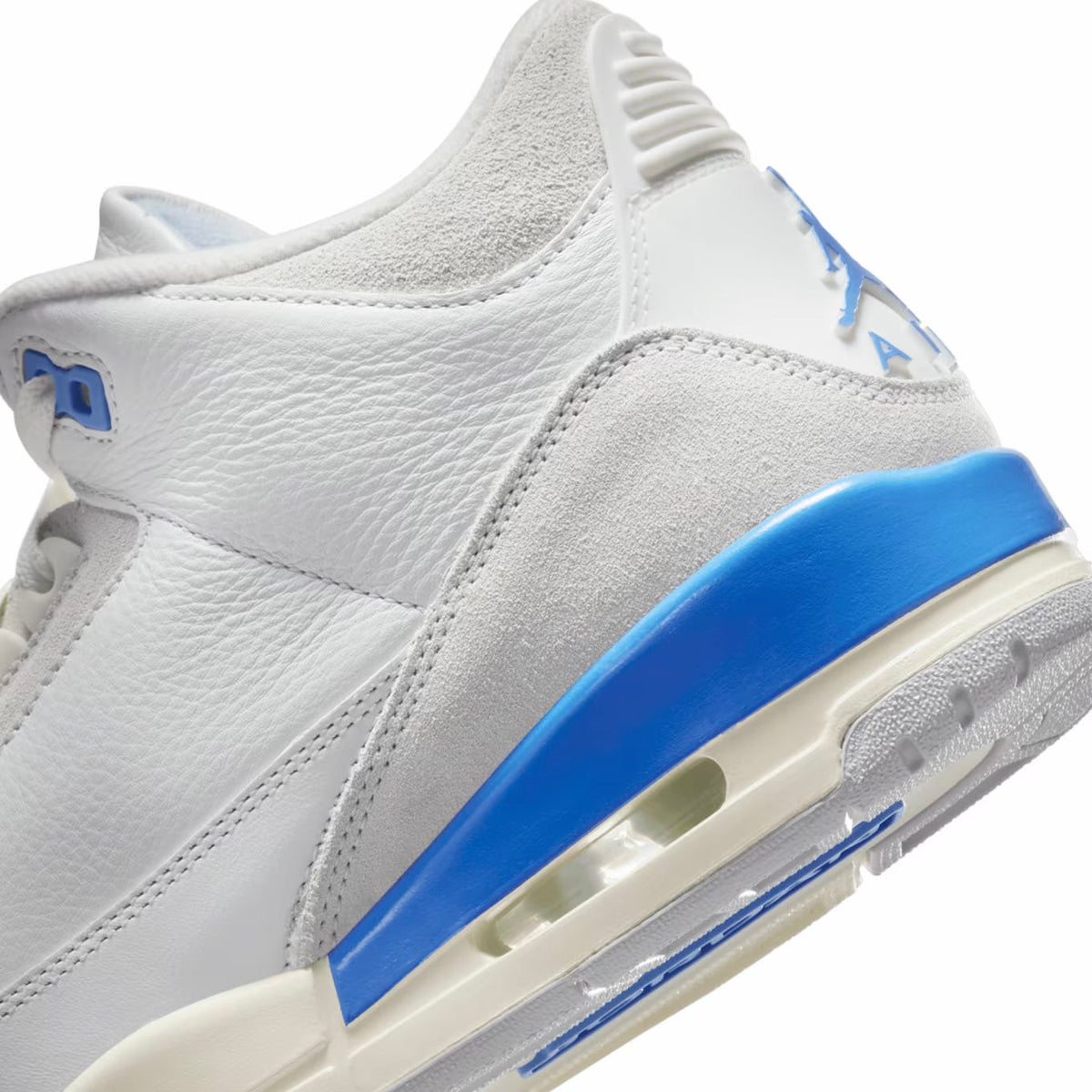 Air Jordan 3 Retro Lucky Shorts Baskets Blanc Bleu Homme Femme - 4