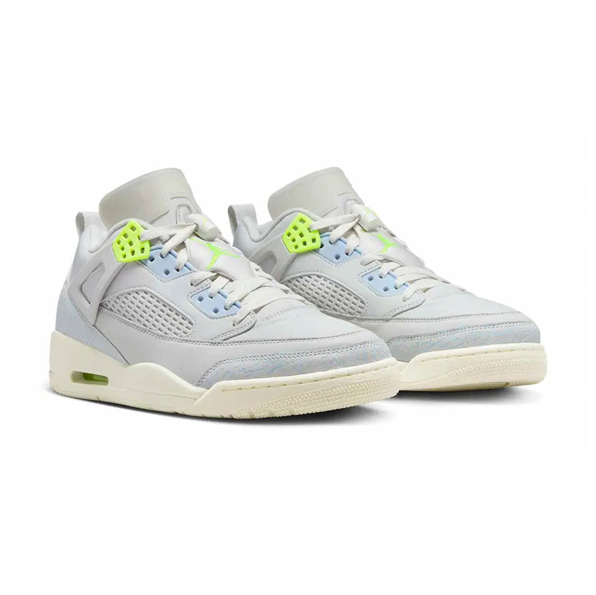 Jordan Spizike Low Photon Dust Volt Baskets Gris Jaune Homme Femme - 2