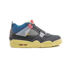 Air Jordan 4 x Union Off Noir Baskets Noir Gris Homme Femme - 1