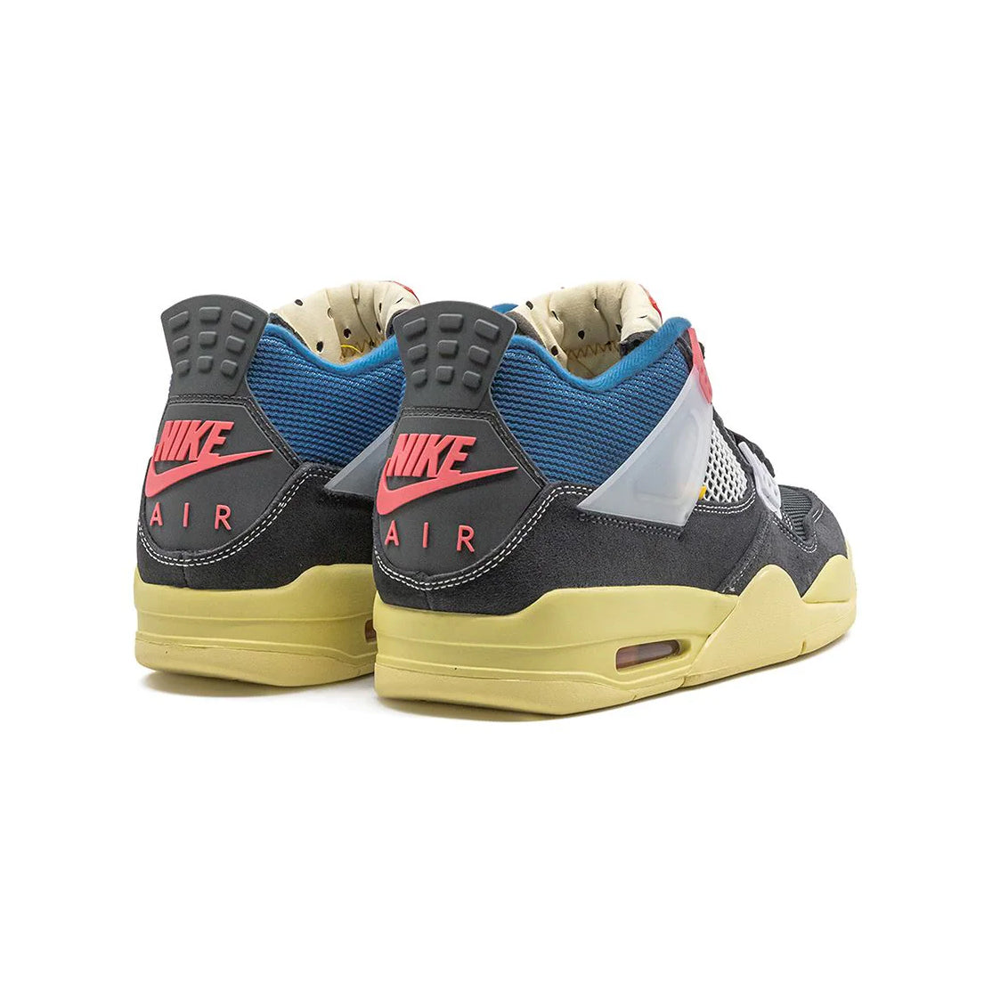 Air Jordan 4 x Union Off Noir Baskets Noir Gris Homme Femme - 3