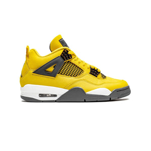 Air Jordan 4 Retro Lightning 2021 Baskets Jaune Noir Homme Femme - 1