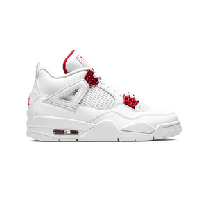 Air Jordan 4 Retro Metallic Red Baskets Blanc Rouge Homme Femme - 1