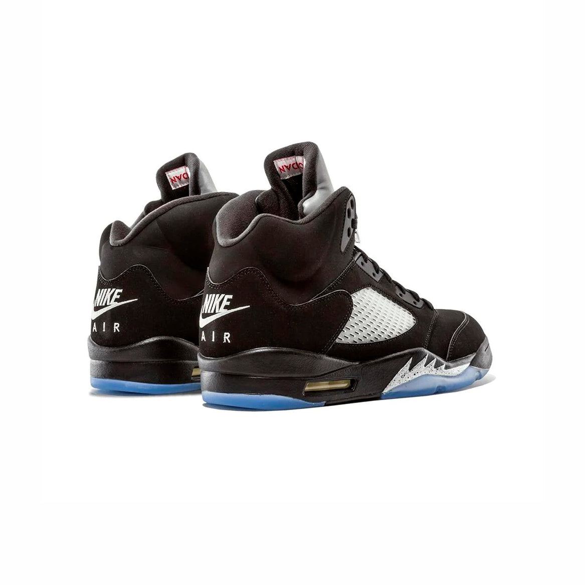 Air Jordan 5 Retro Black Metallic Baskets Noir Homme Femme - 3