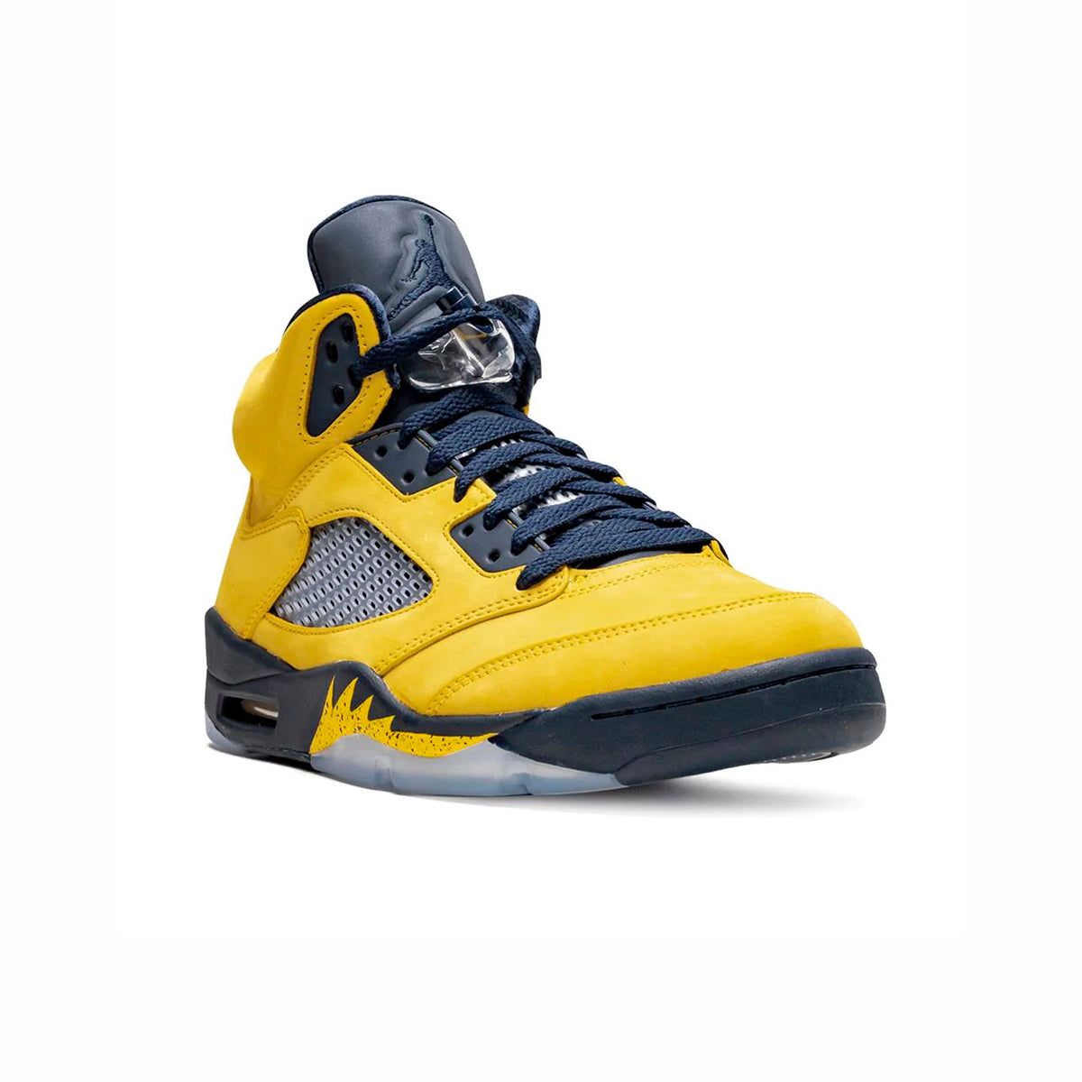 Air Jordan 5 Retro SE Michigan Baskets Bleu Jaune Homme Femme - 2
